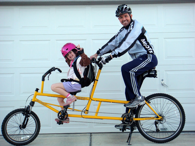 small tandem bike